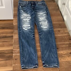 American Eagle Outfitters Men's Ripped Blue Jeans 30x32